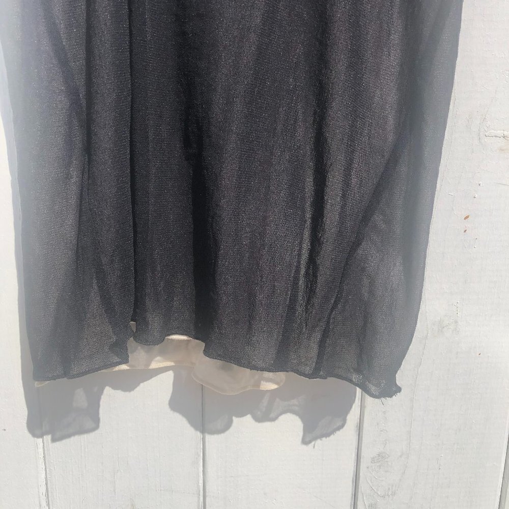 S' Max Mara Mesh Overlay Racerback Tank Top - Picture 3 of 7